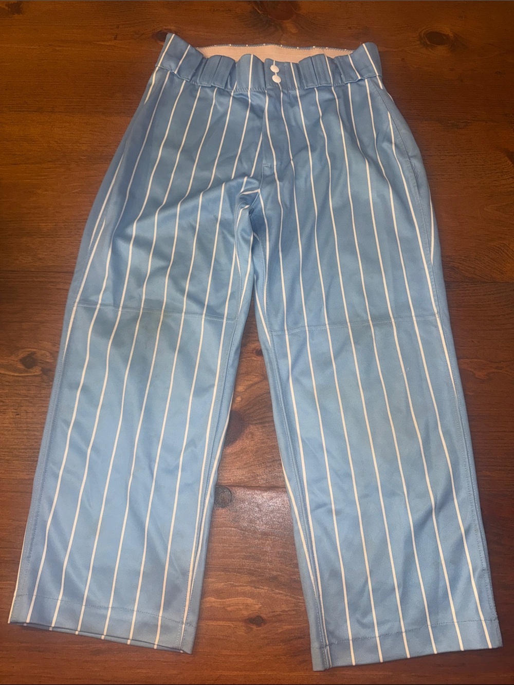 Men's Light Blue Pinstripe ball pants